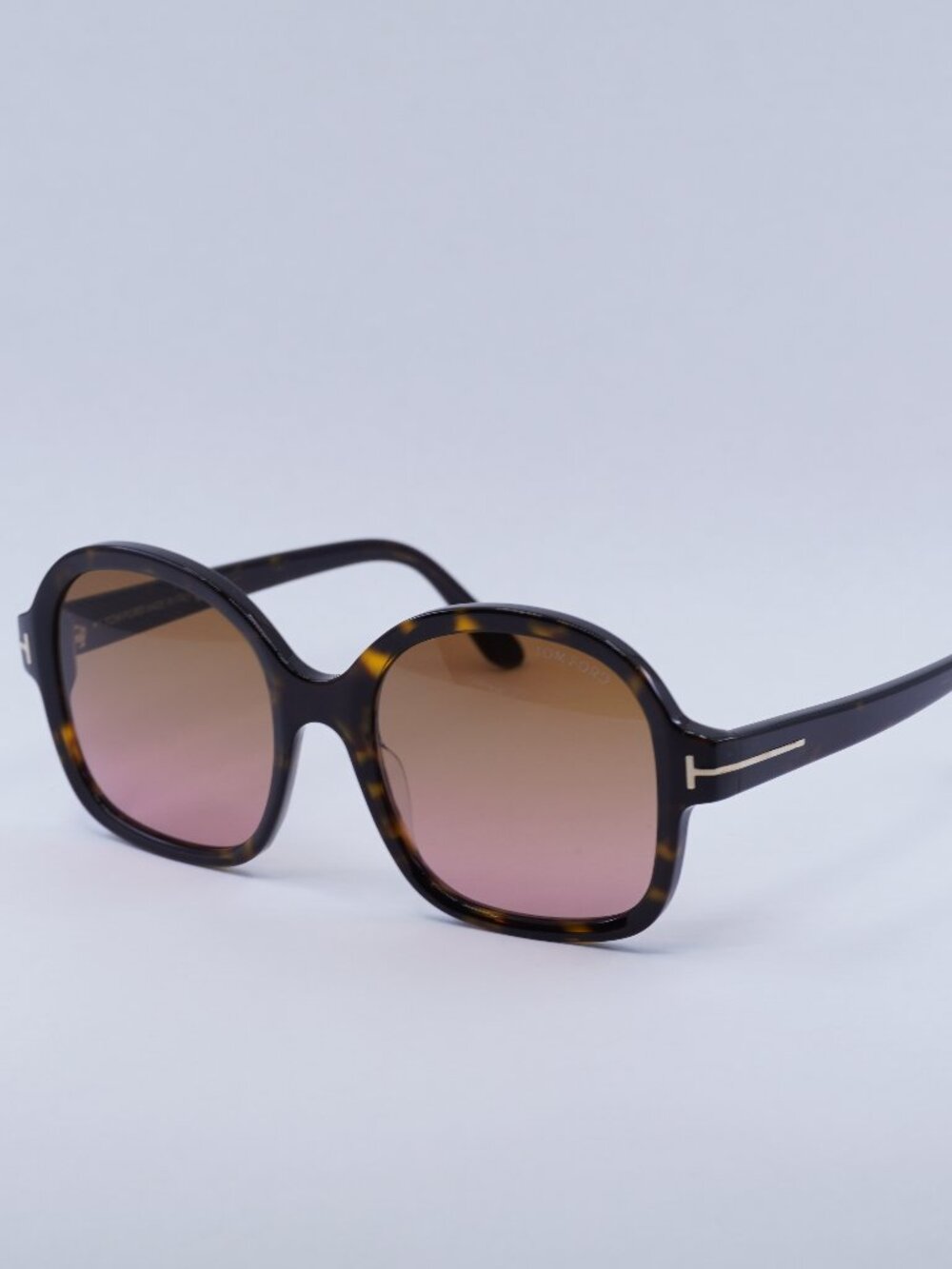 Tom Ford Hanley FT1034 52F Sunglasses  Havana Square Frame, Brown Lenses